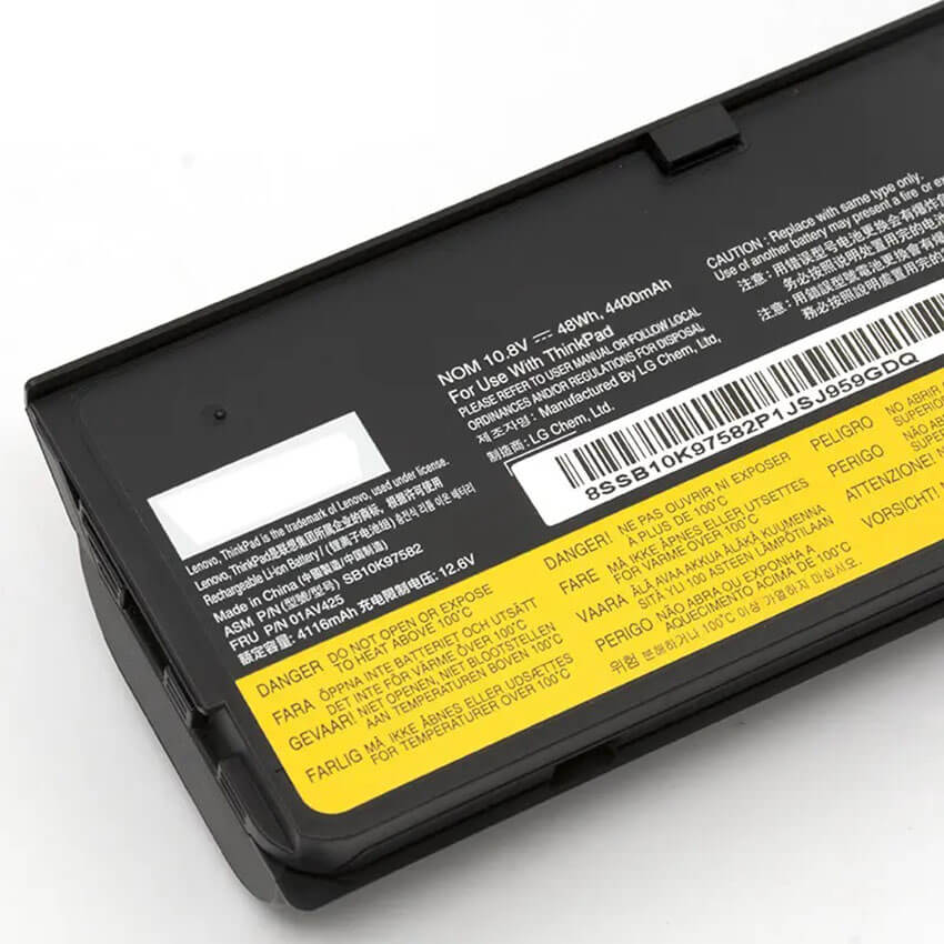 01AV491 10.8V 48Wh Extended Battery 61+ Sepc details