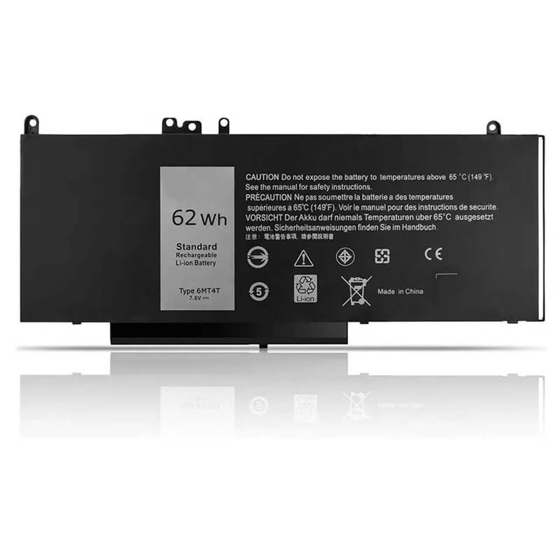 6MT4T Battery for Dell Latitude E5470 E5570 Precision 3510 Replacement front view