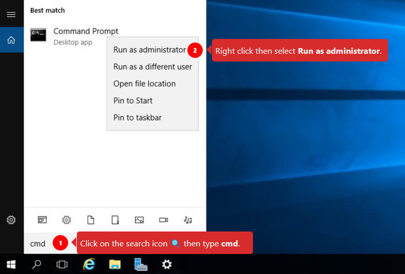 HP laptop battery replacement, Start menu Command Prompt