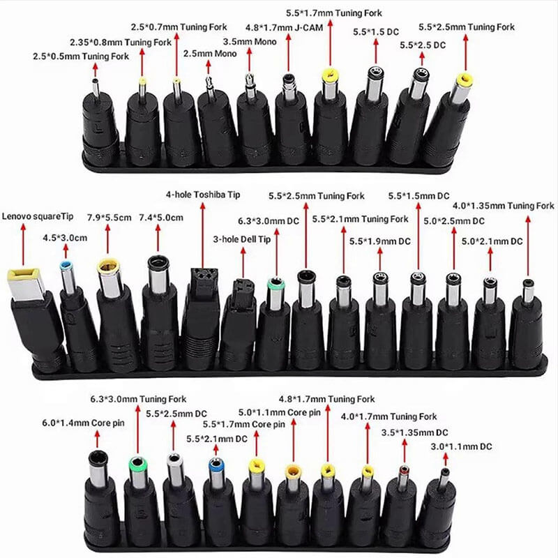Universal Laptop Charger plugs spec