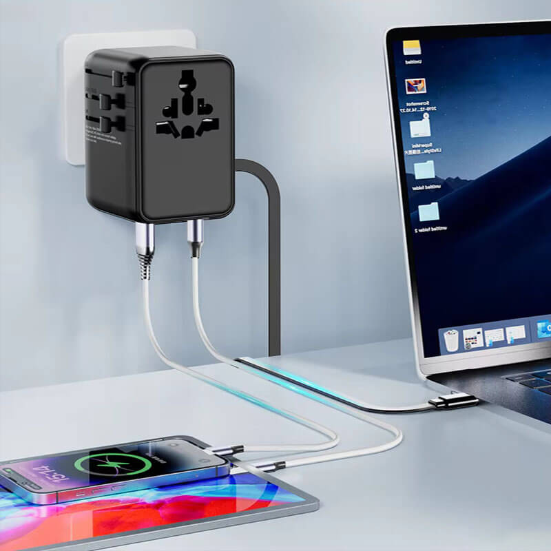 70W Travel Adapter Multi Port Fast Charger 6