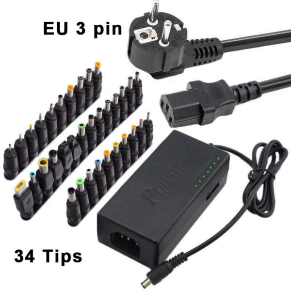 96W Universal Adapter 12V 24V 2