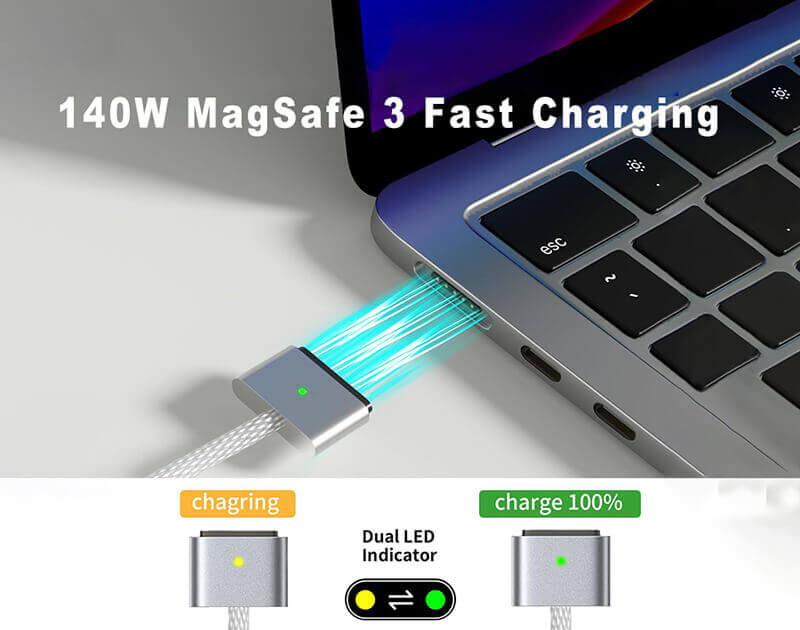 MacBook Pro Charging Via 140W MagSafe 3 Laptop charger